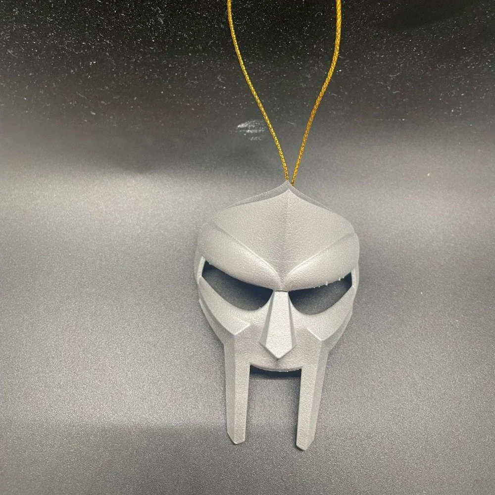 MF DOOM Mask Christmas Ornament - Picture 1 of 1